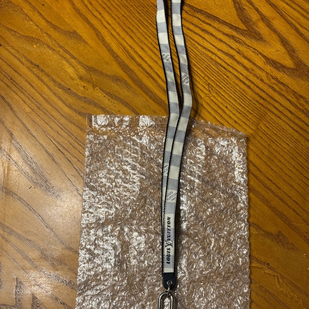 SOLD!!! Louis Vuitton Damier Azur Blue and White Lanyard